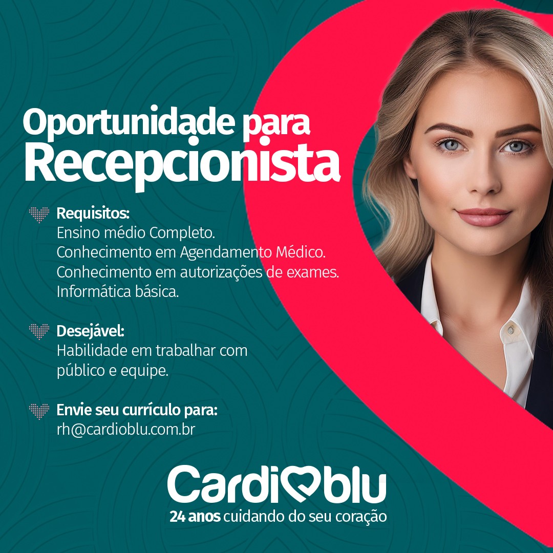 Oportunidade para Recepcionista